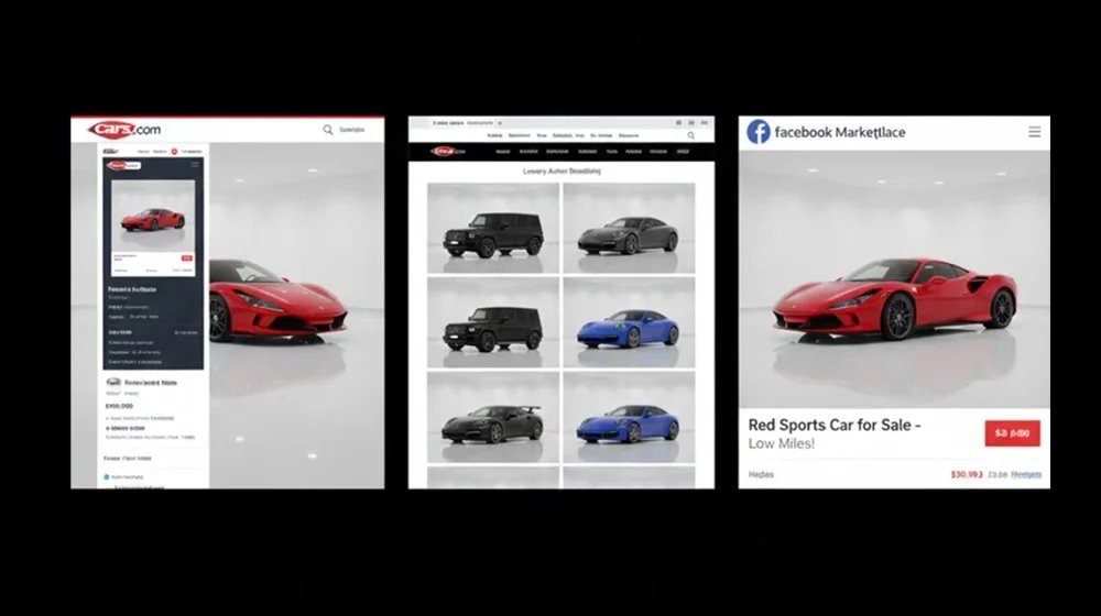 Car dealership photography in a studio